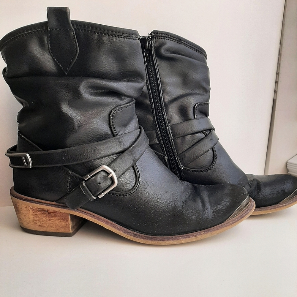 Black ankle boots